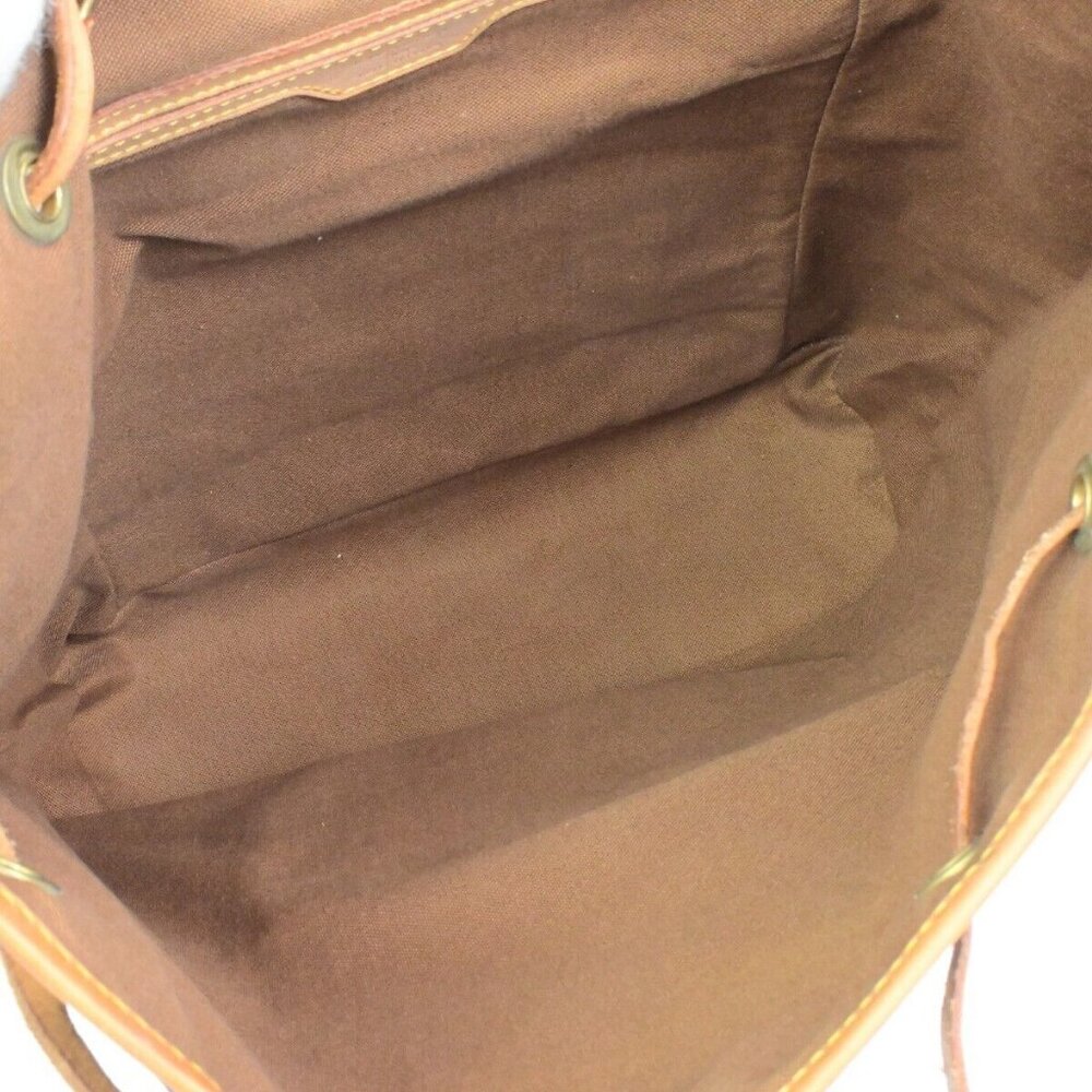 LOUIS VUITTON Montsouris GM Backpack Bag Monogram Leather Brown M51135 15ED904 - Picture 11 of 16
